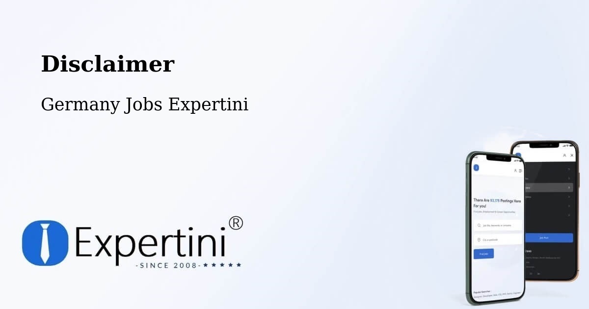 Disclaimer – Bad Iburg - Germany Jobs Expertini